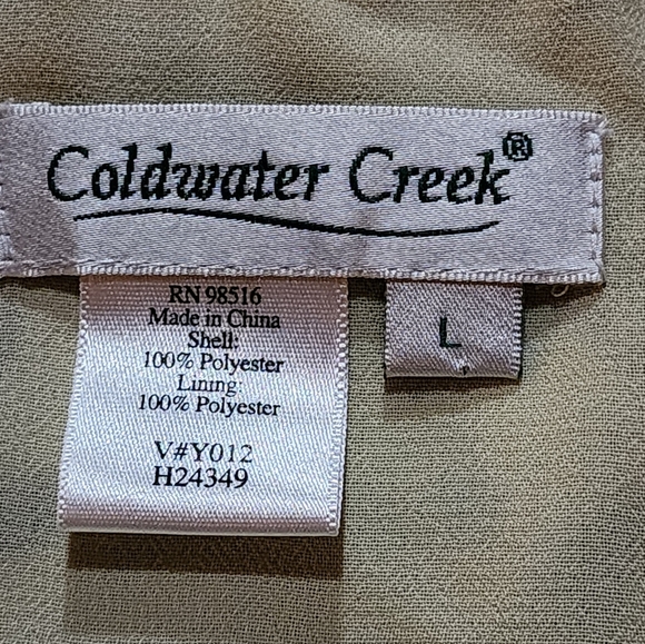 Coldwater Creek Flowy Lightweight Floral Cottagecore Chiffon Maxi Skirt L - Picture 6 of 6